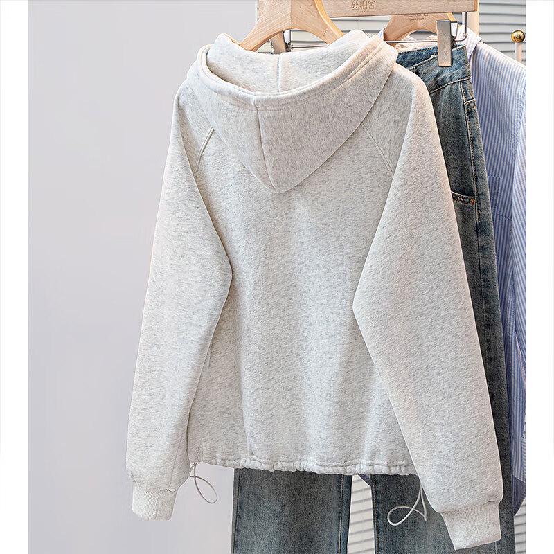 Sibaishe Women's Fleece-Lined Hooded Sweatshirt