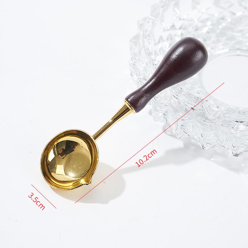 Non-stick Sealing Wax Spoon Set with Wax Granules & Sticks