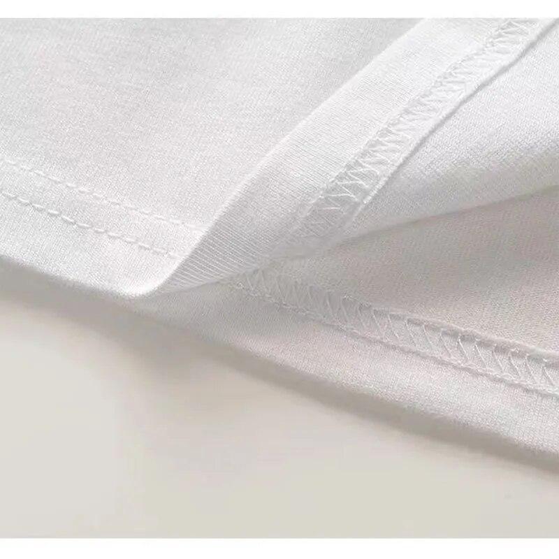 Unisex Cartoon T-Shirts 2023 Summer Harajuku Kawaii Cat Printed Short Sleeve Tees FeUnisex Couple Streetwear Loose Clothes Y2K Tops