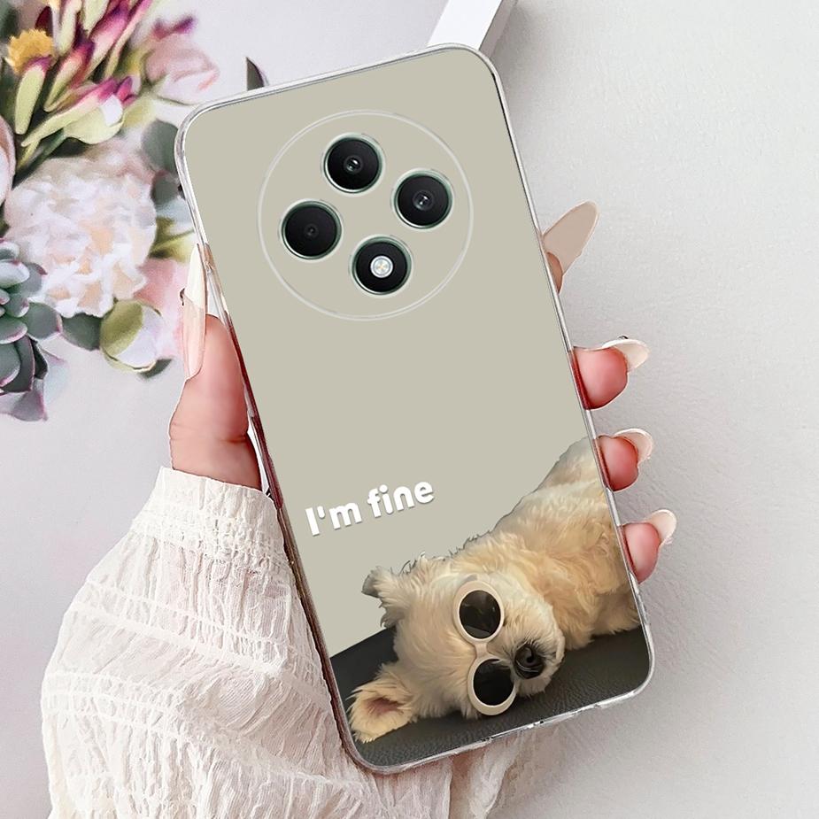 For Oppo Reno 12F 4G Case CPH2687 Cute Fashion Painted Cover Soft Silicone Phone Case For Oppo Reno12 F Reno 12 FS Reno12F Shell