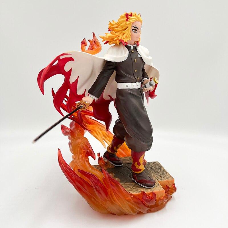 20cm Demon Slayer Anime Figure Rengoku Kyoujurou Action Figure Tanjirou /Inosuke /Shinobu Kimetsu No Yaiba Figurine Model Doll Toy