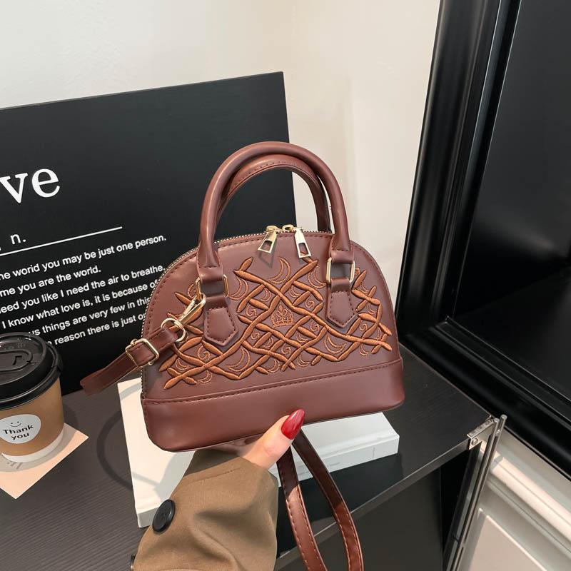 2026 New Style Niche High-end Feel Shell Bag Versatile Single-shoulder Crossbody Small Bag PU Leather Handbag Lady Commuter Bag