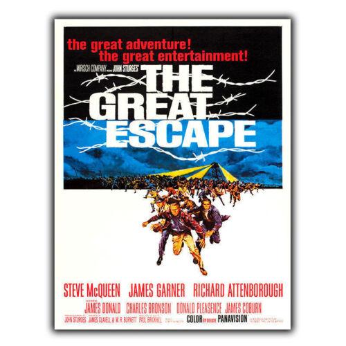 THE GREAT ESCAPE SIGN METAL PLAQUE Film Movie Cinema Advert poster printAluminum 20x30cm(7.8x11.8inch)