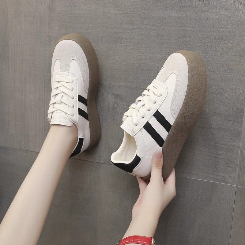 Women's 2026 Spring and Autumn New Thick-soled Lightweight Sports Shoes Women's Comfortable and Versatile Casual Soft-soled German Training Shoes
