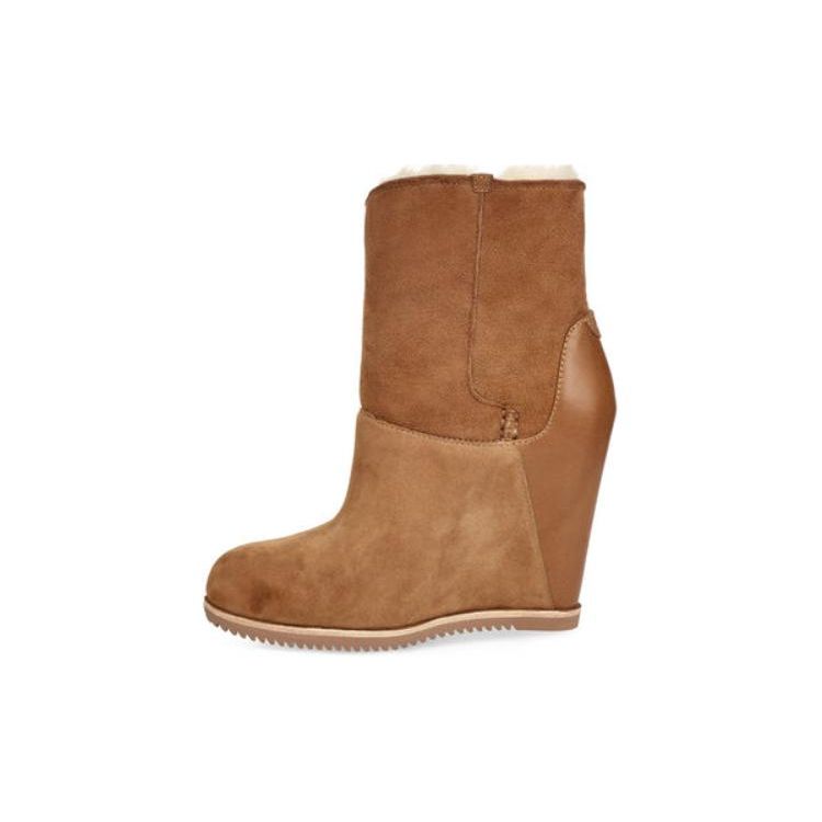 

UGG Кожаные Удобные Повседневные Короткие Ботинки Женские ботинки Коричневые 1105576-CHE 37