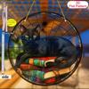 Noble Cat Black Cat Suncatcher, Acrylic Round Sign Translucent Window Hanging, Four Seasons Decoration, Novelty Home Decor