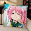 Anime Mahou Shoujo Ni Akogarete Hanabishi Haruka Pillow Case Fashion Square Pillowcase Bedroom Sofa Room Ins Decoration Leisure