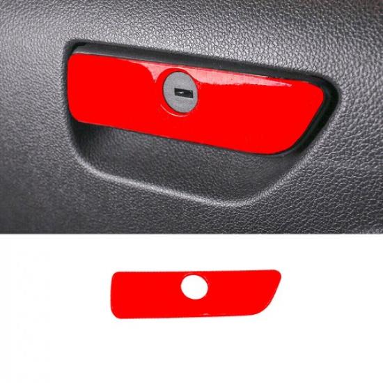Co-Pilot Storage Box Handle Frame Trim For Ford Explorer 2013- Bright Red