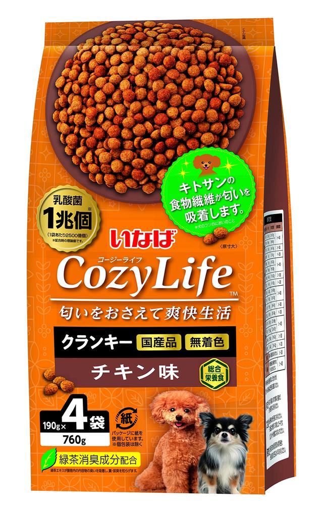 Inaba Cozy Life Crunchy Chicken Flavor 190g X 4 Bags
