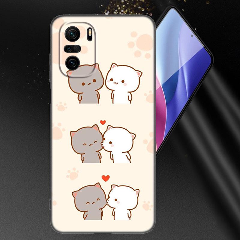 Funny Cartoon Cat Phone Case For Xiaomi Mi POCO X3 NFC GT M4 M3 12 11T 10T Pro A3 11 Lite NE 5G 12X 11i F3 Soft TPU Black Cover