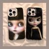 Dark Cute Girl Doll Art Personalized Creative Phone Case For iPhone 16 15 14 13 12 11 17 Pro MAX Plus Pro Matte Shockproof Cover