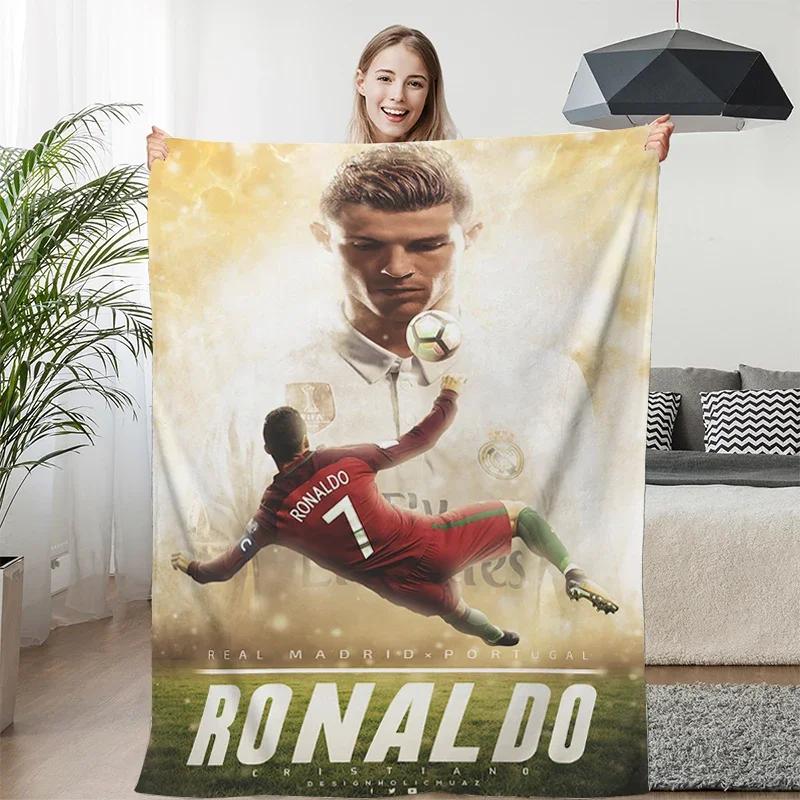 Fleece Blanket Sofa Winter Warm C-Cristiano Ronaldo Knee Bed Camping Flannel Fluffy Soft Blankets King Size Microfiber Bedding