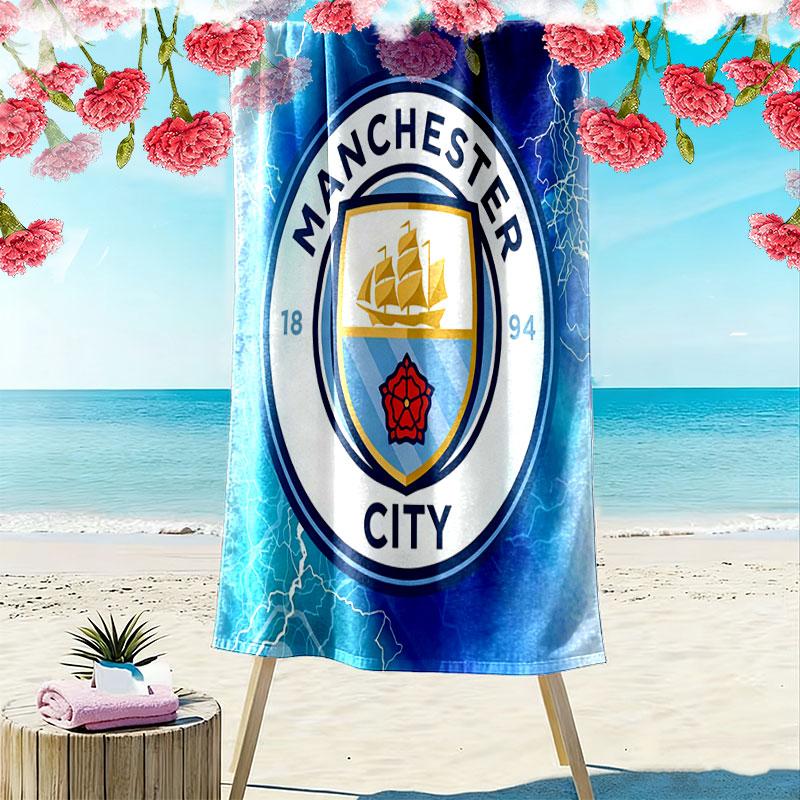 MCFC Print Beach Towel, Large Soft Quick Dry Towel for Beach Camping Swimming