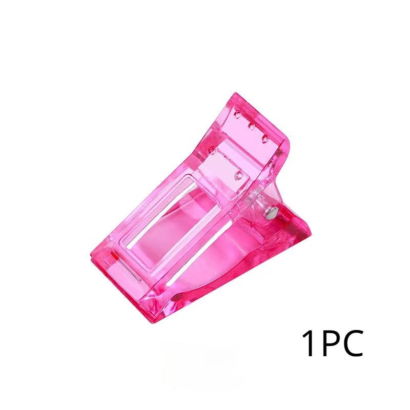 

Акриловые зажимы для ногтей, УФ-гель-лак, советы по быстрому наращиванию, зажимы для ногтей, наращивание гель-лака, УФ-лампы, набор инструментов для маникюра и дизайна ногтей 1pc розовый