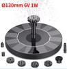 Mini Solcellefontene Basseng Dam Ny Foss Fontene Hageutstyr Dekorasjon Utendørs Solcellefontene Fuglebad 1W/1.4W