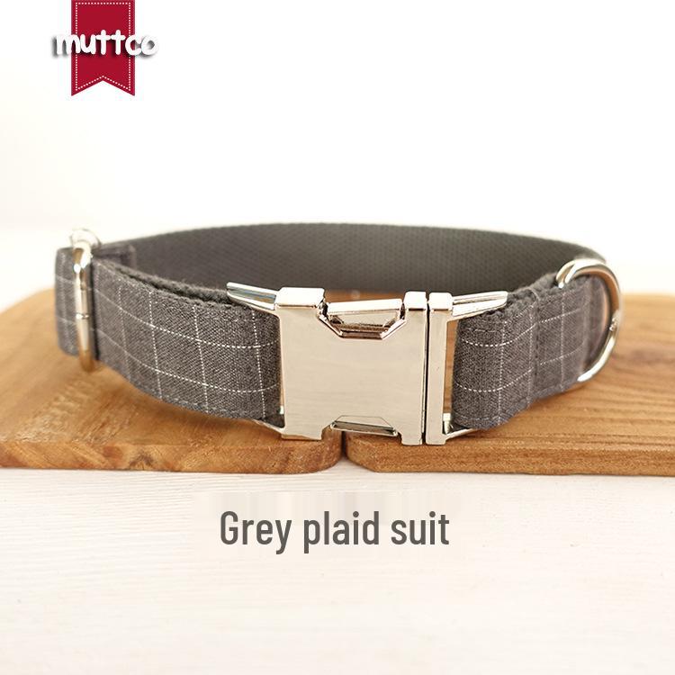 MUTTCO Thickened Soft Dog Collar UDC-001 L