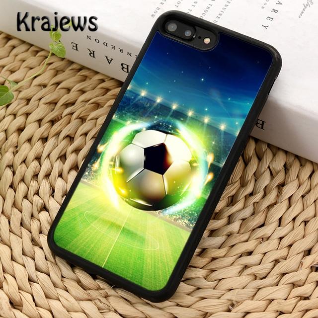 Krajews Football Field Green Phone Case Cover For iPhone 17 Air 16 15 14 plus 11 12 13 pro ma coque Shell Fundas