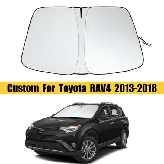 Custom Size Fit Toyota RAV4 2013-2018 Car Windshield Sun Visor Cover Windshield