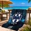 Monter-rey Football Crest Art Printed Microfiber Beach Towel, Soft And Absorbent, Quick-Dry, Ideal for Summer Travel, Beach Essential, Swimming Pool