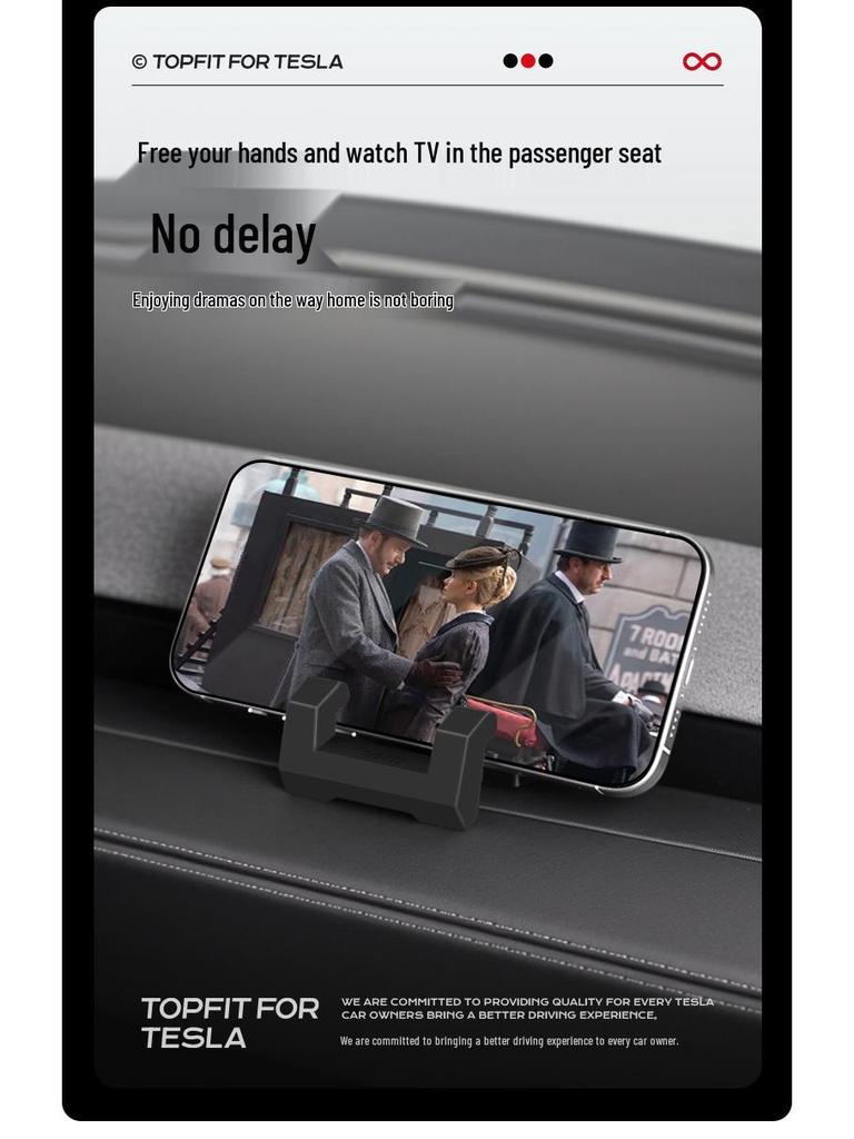 Dashboard Liquid Silicone Phone Mount for Tesla Model 3/Y