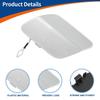 ACROPIX Rear Light Car Bumper Toe Hook Cover Cap for Mercedes Benz W205 Silver Part 1 Piece C-Class 2015-2020, Tone, Number A2058850224,