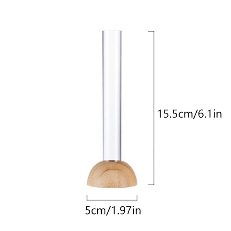 1 Reagenzglas Hydroponische Dekorative Vase, Wohnzimmer Blumengesteck, Anti-Tropf Kunststoff Dekorative Hydroponische Flasche