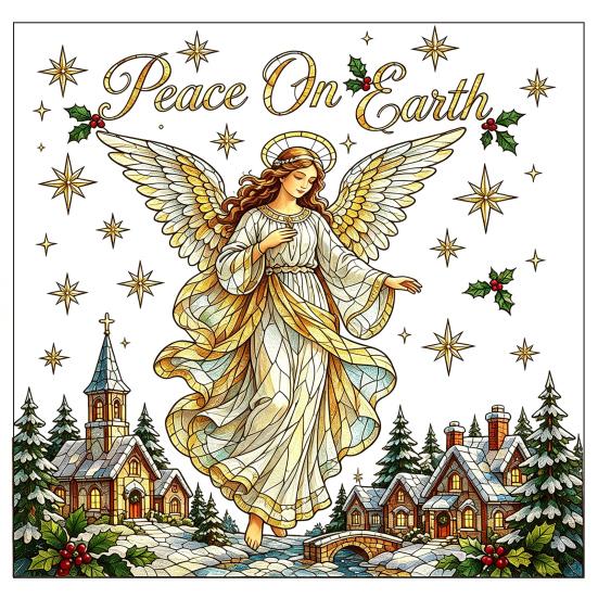 Holiday Home Ornaments Christmas Window Clings, Removable PVC Decals, Snowy Festive Glass Clings Stickers for Party And Store Decorations Easy