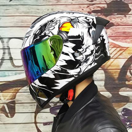 New Motorcycle Helmet Full Face Double Lens Racing Off-road Helmets Capacetes Men Cascos Para Moto DOT Approved Four Season