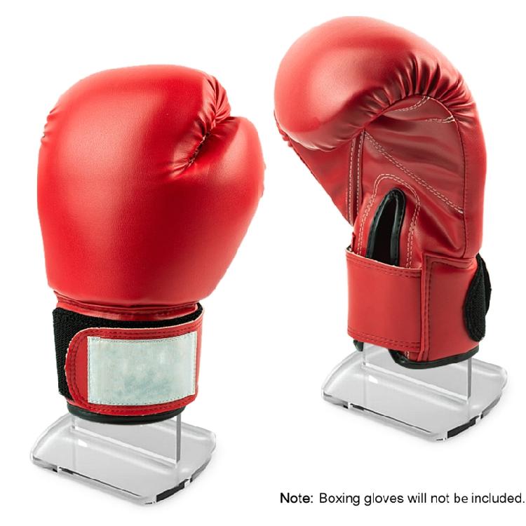 2Pcs/Set Clear Acrylic Boxing Gloves Display Rack for Home Store Storage Stand Elegant Desktop Organizers