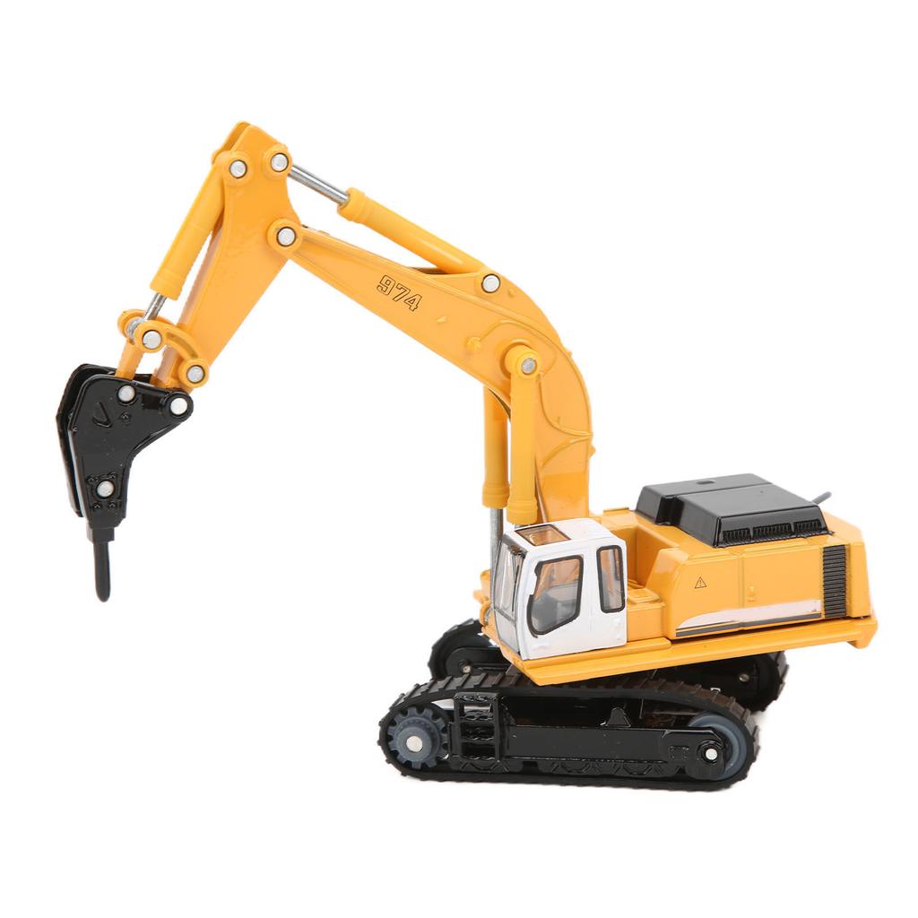 1:87 Crusher Engineering Vehicle Model Simulation Alloy Children Toy Car for Kids Gift Home Decoration