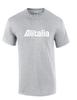 Alitalia Retro White Logo Italian Airline Geek Sport Gray Cotton T-Shirt