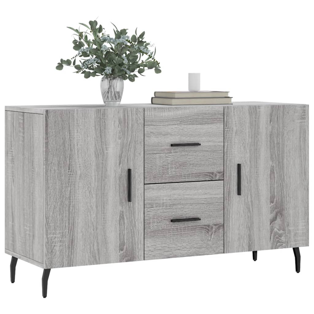 Vidaxl Komoda, Szary Dąb Sonoma, 100X36X60 Cm, Materiał Drewnopochodny