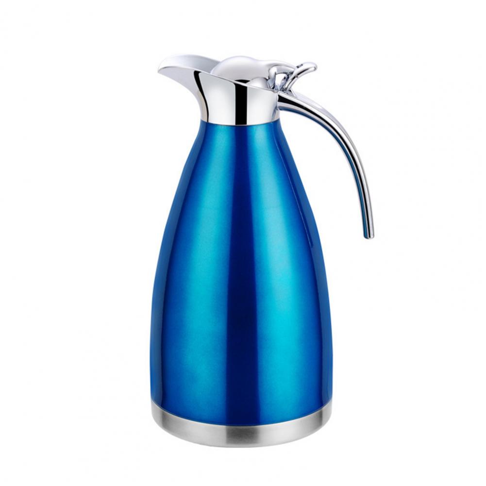 2L Stainless Steel Thermal Kettle Flask Jug Double Layer Insulation Pot For Tea Coffee Hot Water Kettle For Home Bar Outdoor