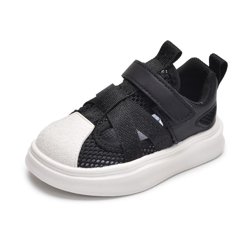 Summer Korean-style Frame Shoes for Boys and Girls, Shell-toe Children's Single Mesh Hollow Sports Shoes, Breathable Sandals
