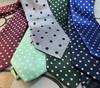 Candy Color Polka Dot Wide Edition 8cm Men's and Women's Shirts Accessories Trendy neck Tie Four Seasons Dark Green neck tie