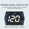 HUD GPS Car Digital Speedometer Head-up Display Security Over Speed Alarm Speed Compass Accessories Electrical Appliances