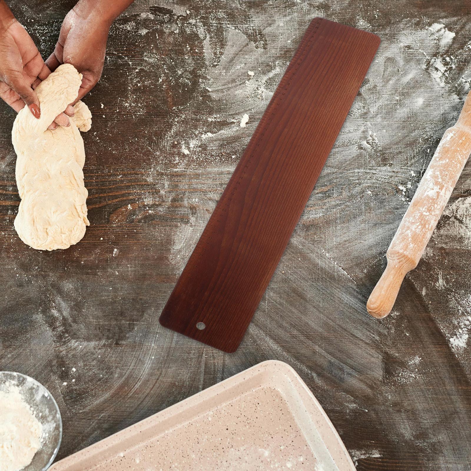 Baguette Dough Transfer Board Long Wooden Tray For Baking Bread Shaping Cutting Serving Kitchen Tool Pastry Board Baking Tray 38X12X0.5CM
