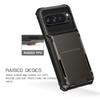 For Google Pixel 10 Pro/Pixel 10 Case PC+TPU Dual Layer Back Phone Cover with Card Holder