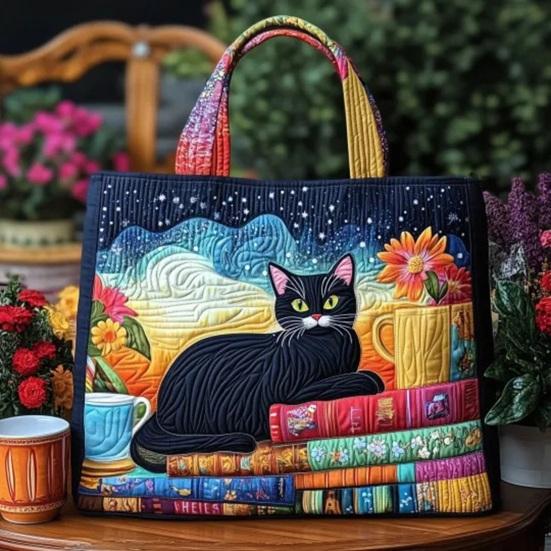 Retro Canvas Handbag Floral Women Purse Cute Animal Designs Tote Bag 14-Inch Laptop Compatible Commuter Tote for Shopping Weekend Outings