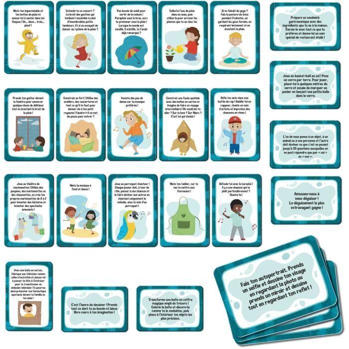 Jeu de cartes S'occuper quand il pleut - Jeu Éducatif - LIFE SKILLS - Cartes illustrées