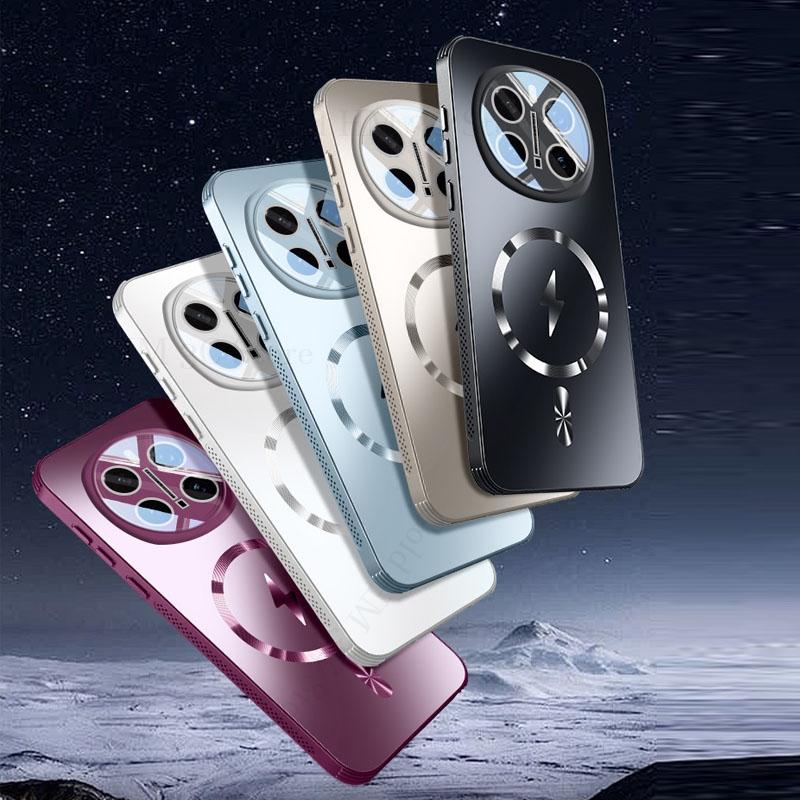 For Magsafe Magnetic Armor Shockproof Case For Honor Magic 7 6 Pro Cooling Magsafing Cover Lens Protector For Honor X60 200 Pro
