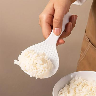 Cuillère à riz verticale antiadhésive Spatule à riz à support en silicone Cuillère de service à riz Gadget de cuisine