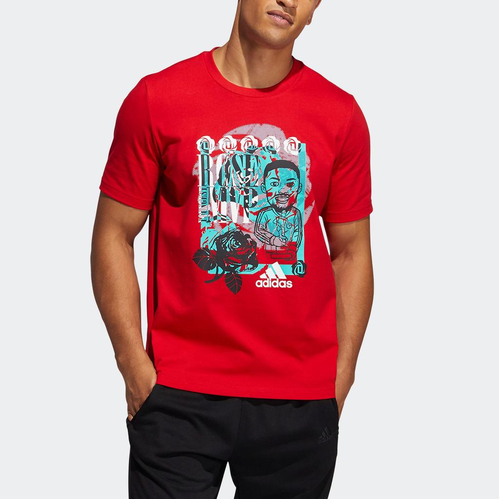 adidas Set In Sleeve T Shirt Men's Red GP3441