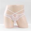 Men Hole In Front Thongs Lingerie Men'S Bulge Enhancing Thong G-String Underwear Pouch Mesh See Through Underwear Hollow Panties
