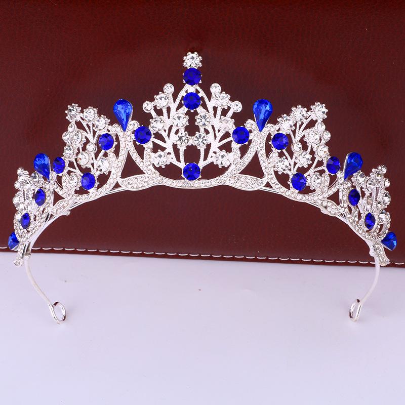 New Fashionable Princess Crystal Crown Headwear Bride's Wedding Dress Dress Accessory  Beauty Pageant Performance Queen's Crown