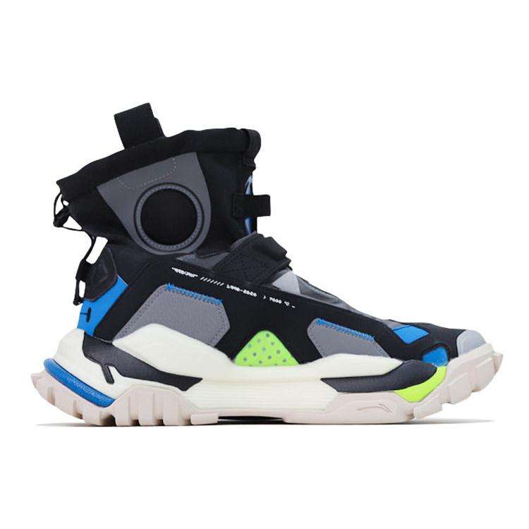 Li Ning Reburn 2.0 Hi Mesh Cushioning Slip Resistant Abrasion Resistant High Top Vintage Basketball Shoes Men's AGBQ108-1(S-BOX)