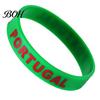 Kids And Adult Wristband Soccer Silicone Bracelet, National Flags Adjustable Wristbands with Breathable Band Snap Buckle for Sports Events,