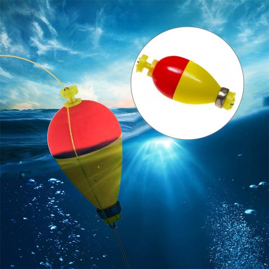 10/16Pcs EPS Foam Fishing Float with Weights Long Casting Lightweight High Visibility Buoyancy Ball Buoy Bobber Float Saltwater Freshwater