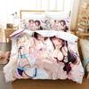 Saekano How To Raise A Boring Girlfriend Beding Set Printed Bed Linen Set With Pilowcase Bed Soft Duvet Cover Soft Quen Super King-Sized Dimensionsd