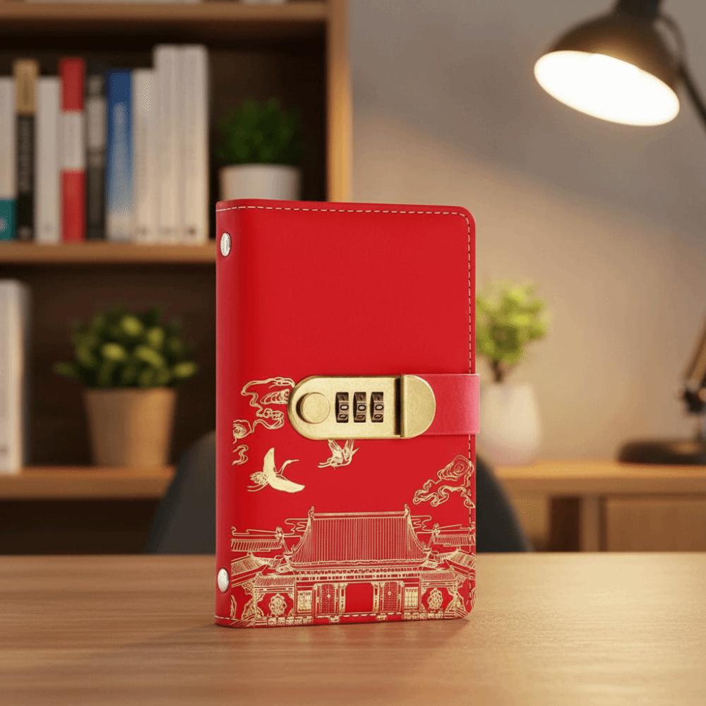 With Password Lock Saving Money Binder Wallet Storage Planner Organizer Unisex